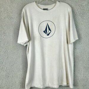 Vintage Volcom Classic Logo Spellout Graphic Tee Shirt Size Large Y2K Blink Punk
